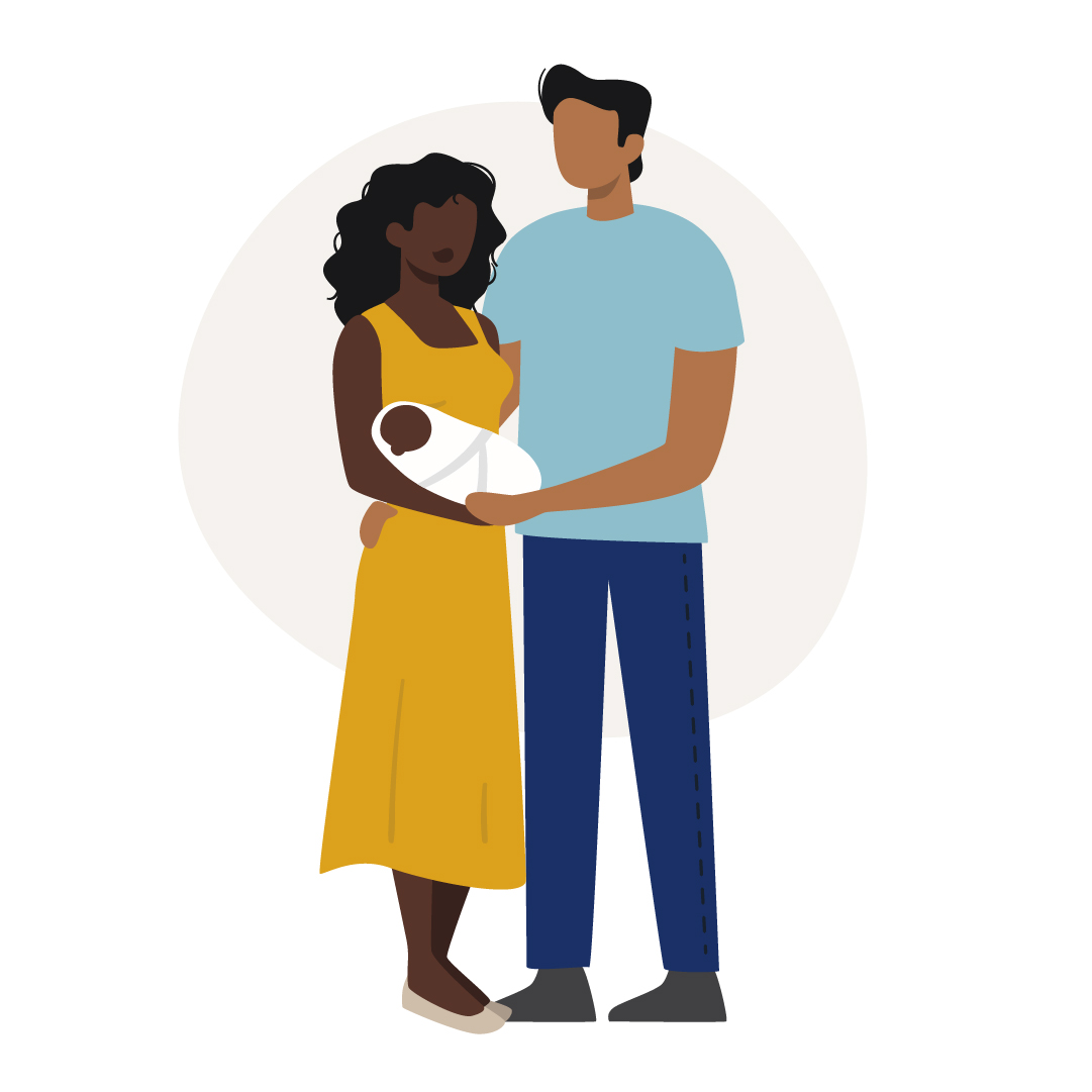 Family with newborn-100